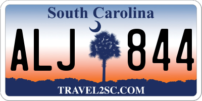 SC license plate ALJ844