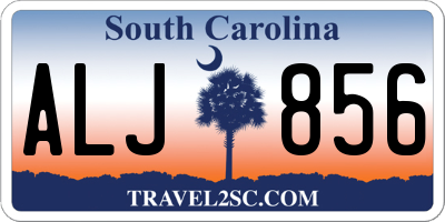 SC license plate ALJ856