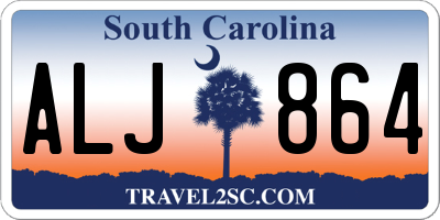 SC license plate ALJ864