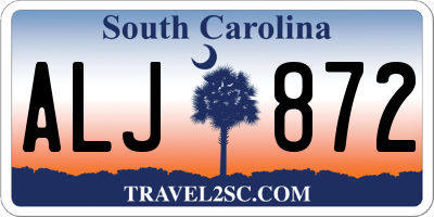 SC license plate ALJ872
