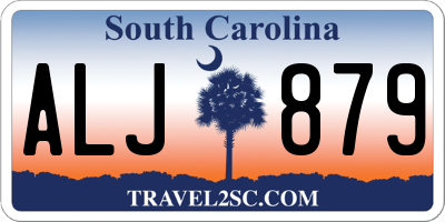 SC license plate ALJ879