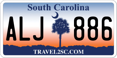 SC license plate ALJ886