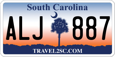 SC license plate ALJ887
