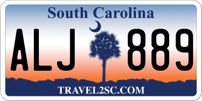 SC license plate ALJ889
