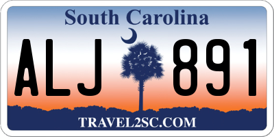 SC license plate ALJ891