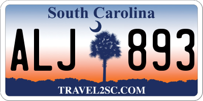 SC license plate ALJ893