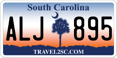 SC license plate ALJ895