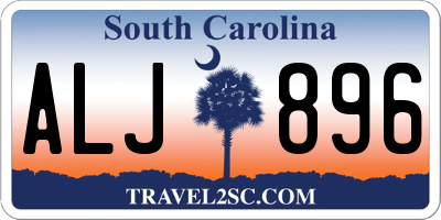 SC license plate ALJ896