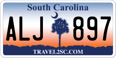 SC license plate ALJ897