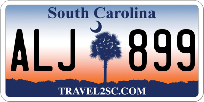 SC license plate ALJ899