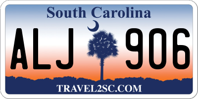 SC license plate ALJ906