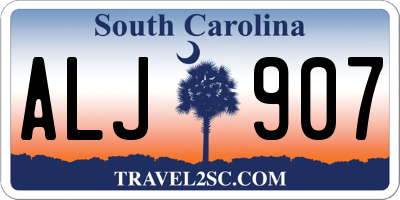 SC license plate ALJ907