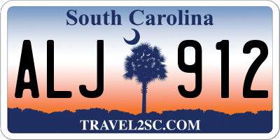 SC license plate ALJ912