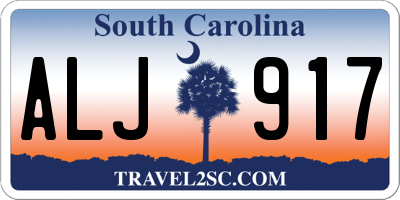 SC license plate ALJ917