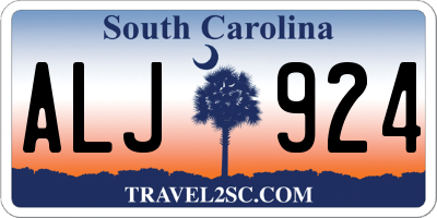 SC license plate ALJ924