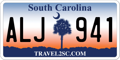 SC license plate ALJ941