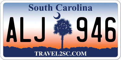 SC license plate ALJ946