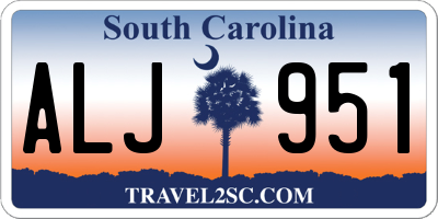 SC license plate ALJ951