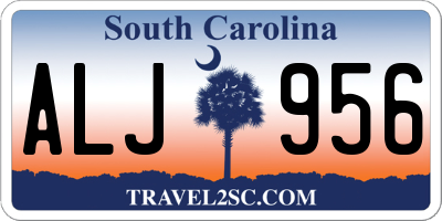 SC license plate ALJ956