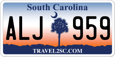 SC license plate ALJ959