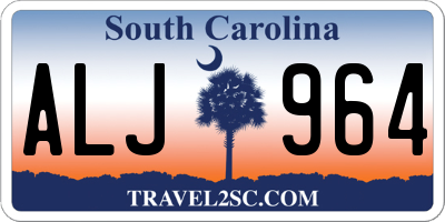 SC license plate ALJ964