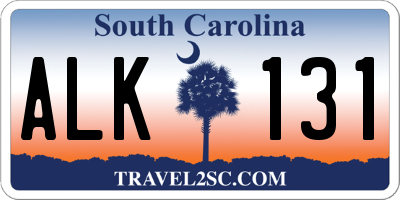 SC license plate ALK131