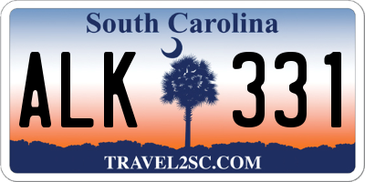 SC license plate ALK331