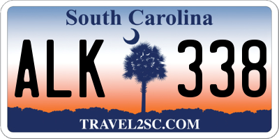 SC license plate ALK338