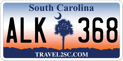 SC license plate ALK368
