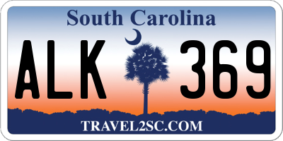 SC license plate ALK369