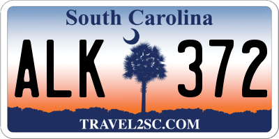 SC license plate ALK372