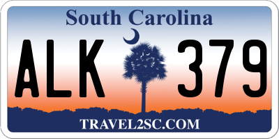 SC license plate ALK379