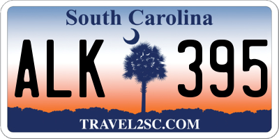 SC license plate ALK395