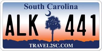SC license plate ALK441