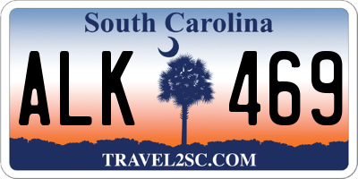 SC license plate ALK469