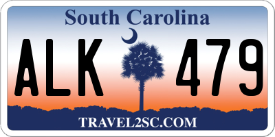 SC license plate ALK479