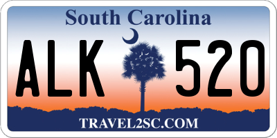 SC license plate ALK520