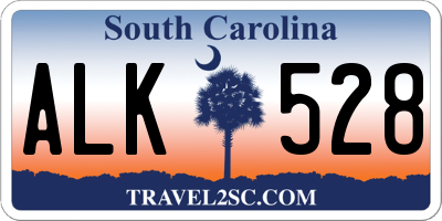 SC license plate ALK528