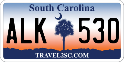 SC license plate ALK530