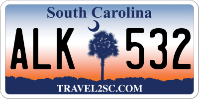 SC license plate ALK532