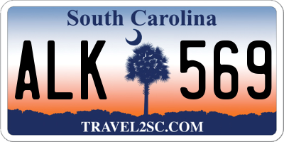 SC license plate ALK569