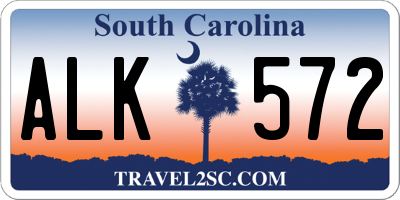 SC license plate ALK572