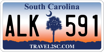 SC license plate ALK591