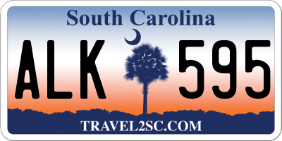 SC license plate ALK595