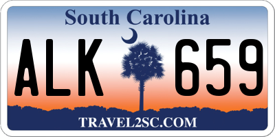SC license plate ALK659