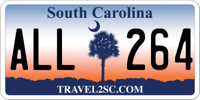 SC license plate ALL264