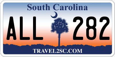 SC license plate ALL282