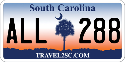 SC license plate ALL288