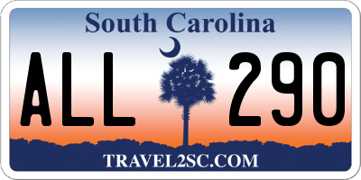 SC license plate ALL290