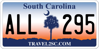 SC license plate ALL295